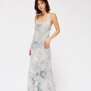 ISO  LACAUSA Bias Slip Dress in crystal wash